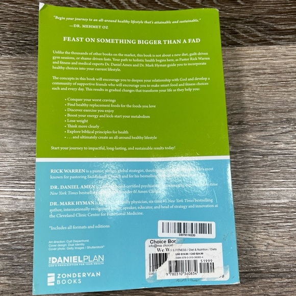 The Daniel Plan: 40 Days to a Healthier Life- Softcover, Rick Warren - Picture 2 of 4